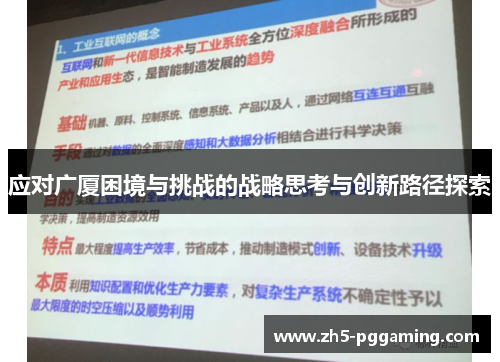 应对广厦困境与挑战的战略思考与创新路径探索