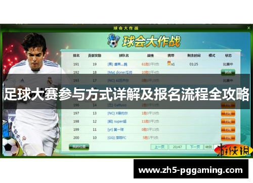 足球大赛参与方式详解及报名流程全攻略 足球大赛参与方式详解及报名流程全攻略